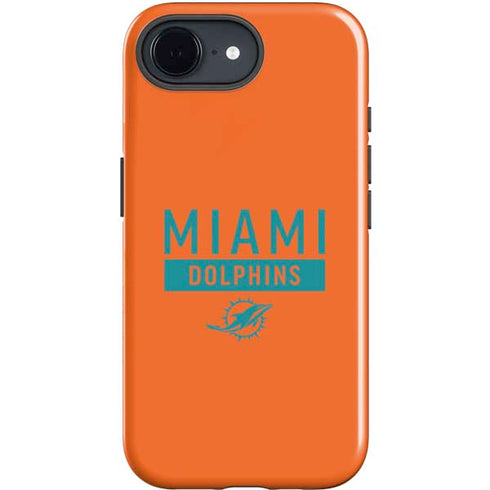 NFL Miami Dolphins Orange Performance Series iPhone 16e Impact Case