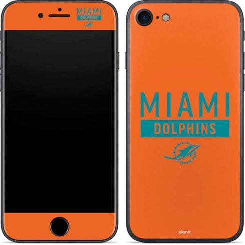 NFL Miami Dolphins Orange Performance Series iPhone 8 Skin