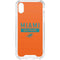 NFL Miami Dolphins Orange Performance Series iPhone XS Clear Case