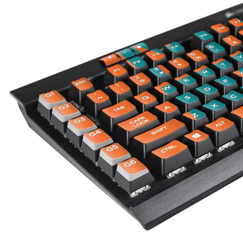 NFL Miami Dolphins Orange Performance Series K95 RGB PLATINUM Mechanical Gaming Keyboard Skin