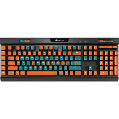 NFL Miami Dolphins Orange Performance Series K95 RGB PLATINUM Mechanical Gaming Keyboard Skin