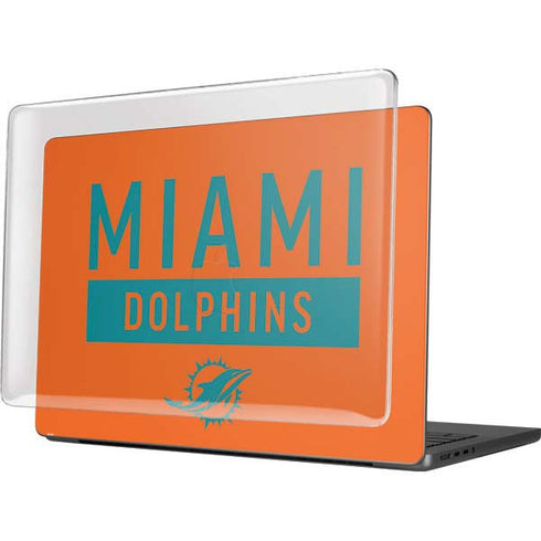 NFL Miami Dolphins Orange Performance Series MacBook Pro 14in (2021-24) Case plus Skin
