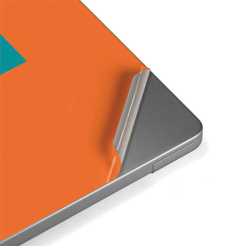 NFL Miami Dolphins Orange Performance Series Apple MacBook Pro 14-inch Skin