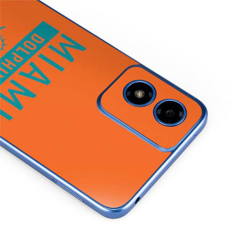 NFL Miami Dolphins Orange Performance Series Moto G Play 4G (2024) Skin