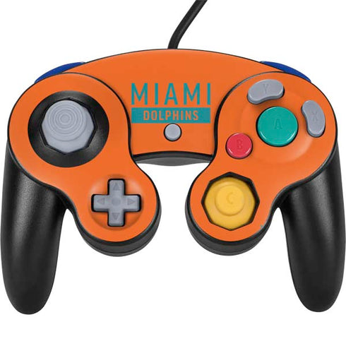 NFL Miami Dolphins Orange Performance Series Nintendo Skins
