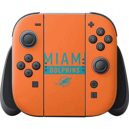 NFL Miami Dolphins Orange Performance Series Nintendo Switch 2 (2025) Joy-Con Controller Skin