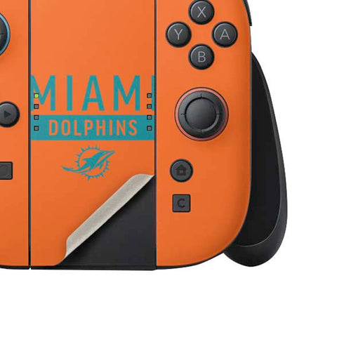 NFL Miami Dolphins Orange Performance Series Nintendo Switch 2 (2025) Joy-Con Controller Skin