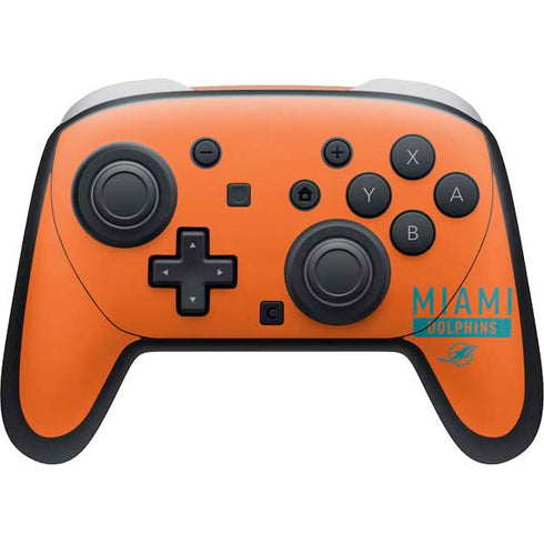 NFL Miami Dolphins Orange Performance Series Nintendo Skins