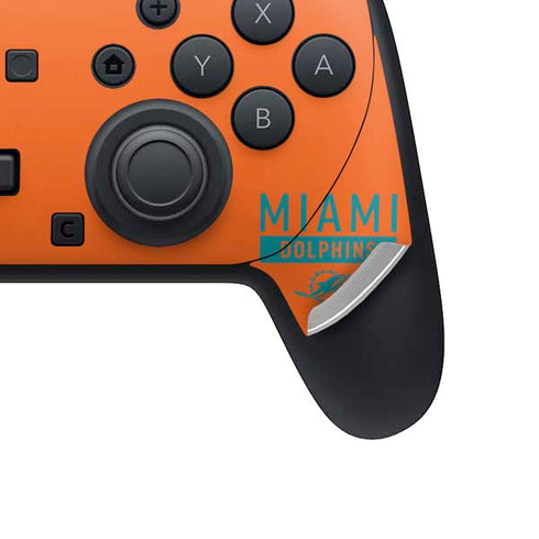 NFL Miami Dolphins Orange Performance Series Nintendo Switch 2 (2025) Pro Controller Skin