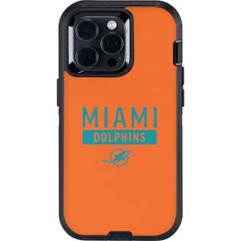 NFL Miami Dolphins Orange Performance Series Otterbox Defender iPhone Skin