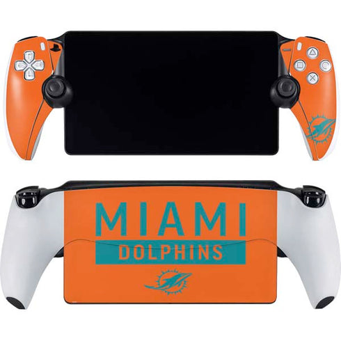 NFL Miami Dolphins Orange Performance Series PlayStation Portal Remote Player Skin
