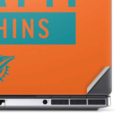 NFL Miami Dolphins Orange Performance Series Dell Precision Skin