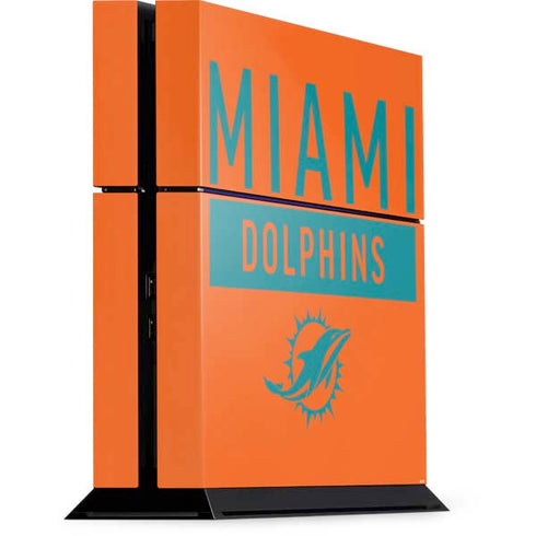 NFL Miami Dolphins Orange Performance Series PlayStation PS4 Skins