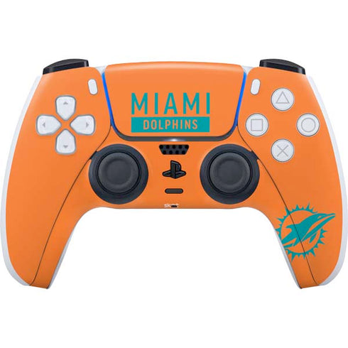 NFL Miami Dolphins Orange Performance Series PlayStation PS5 Skins