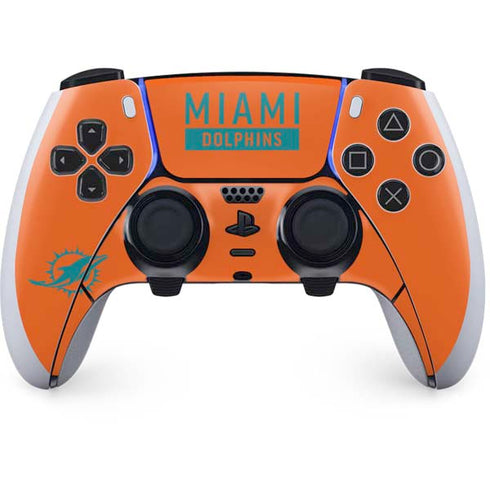 NFL Miami Dolphins Orange Performance Series PlayStation PS5 Skins