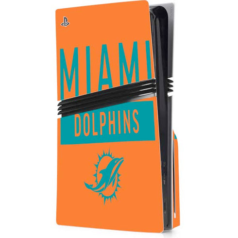 NFL Miami Dolphins Orange Performance Series PlayStation PS5 Skins