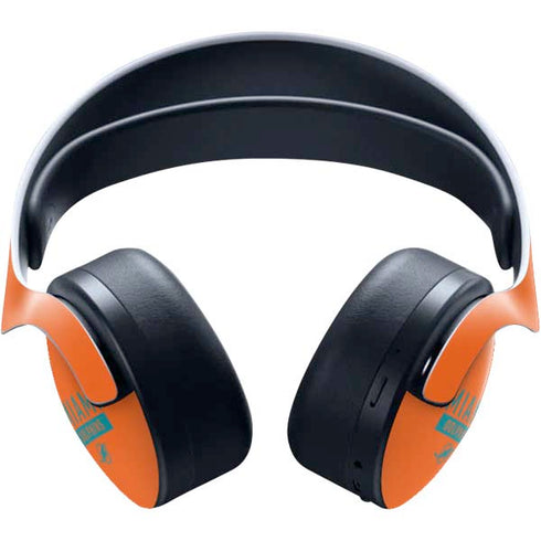 NFL Miami Dolphins Orange Performance Series PULSE 3D Wireless Headset for PS5 Skin