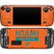 NFL Miami Dolphins Orange Performance Series Steam Deck Handheld Gaming Computer OLED Skin
