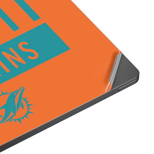 NFL Miami Dolphins Orange Performance Series Surface Laptop 7 15in Skin