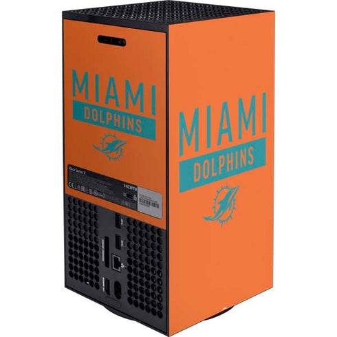 NFL Miami Dolphins Orange Performance Series Xbox Series X Bundle Skin