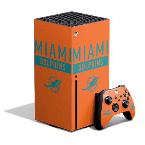 NFL Miami Dolphins Orange Performance Series Xbox Series X Skins
