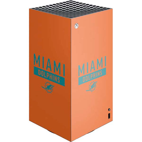 NFL Miami Dolphins Orange Performance Series XBox Series X Digital Edition Console Skin
