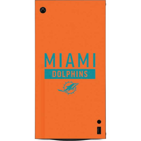 NFL Miami Dolphins Orange Performance Series XBox Series X Digital Edition Console Skin