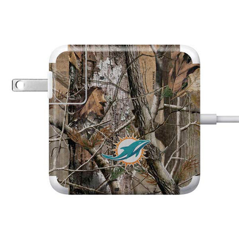 NFL Miami Dolphins Realtree AP Camo 85W Power Adapter (15 and 17 inch MacBook Pro Charger) Skin