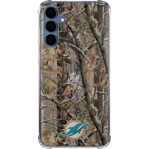 NFL Miami Dolphins Realtree AP Camo Galaxy A55 5G Clear Case
