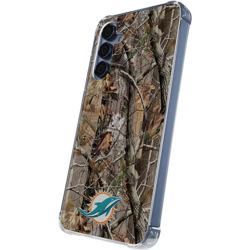 NFL Miami Dolphins Realtree AP Camo Galaxy A55 5G Clear Case