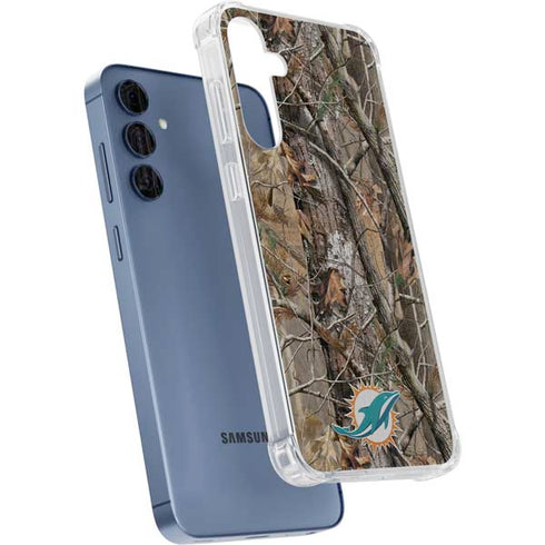 NFL Miami Dolphins Realtree AP Camo Galaxy A55 5G Clear Case