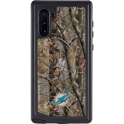 NFL Miami Dolphins Realtree AP Camo Galaxy Note 10 Waterproof Case
