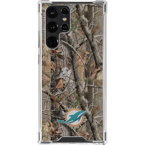 NFL Miami Dolphins Realtree AP Camo Galaxy S23 Ultra Clear Case