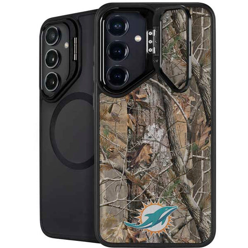 NFL Miami Dolphins Realtree AP Camo Galaxy S25 Kickstand Case