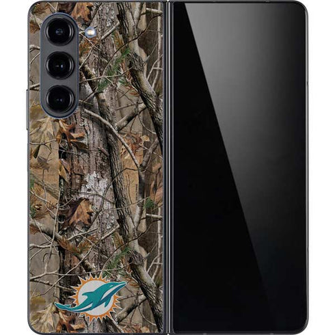 NFL Miami Dolphins Realtree AP Camo Galaxy Z Fold5 5G Skin