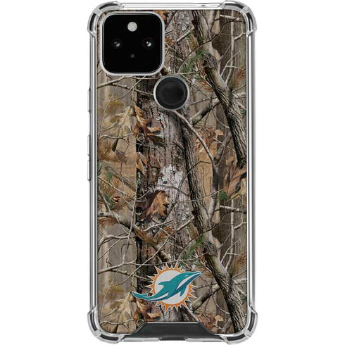 NFL Miami Dolphins Realtree AP Camo Google Pixel 5 Clear Case