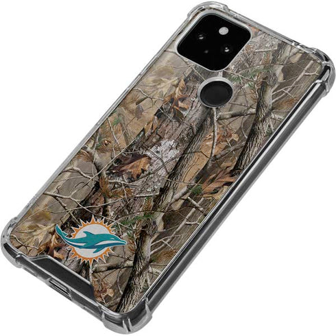 NFL Miami Dolphins Realtree AP Camo Google Pixel 5 Clear Case
