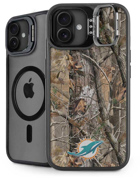 NFL Miami Dolphins Realtree AP Camo iPhone 16 Plus Kickstand Case