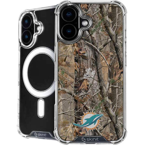 NFL Miami Dolphins Realtree AP Camo iPhone 16 Plus MagSafe Case