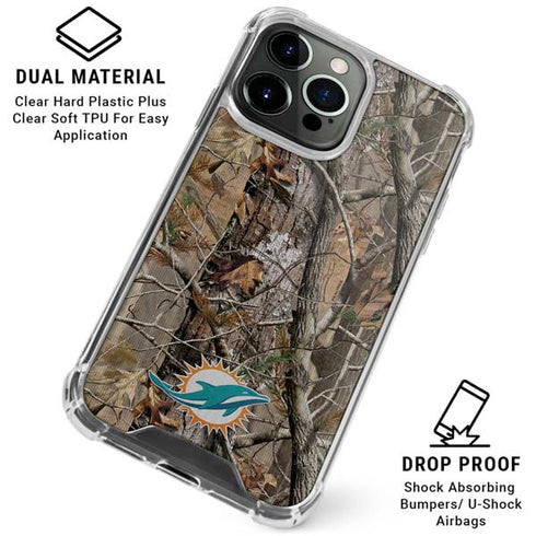 NFL Miami Dolphins Realtree AP Camo iPhone 16 Pro Clear Case