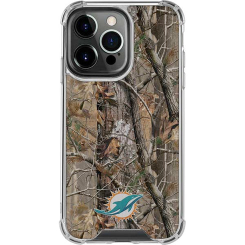 NFL Miami Dolphins Realtree AP Camo iPhone 16 Pro Max Clear Case