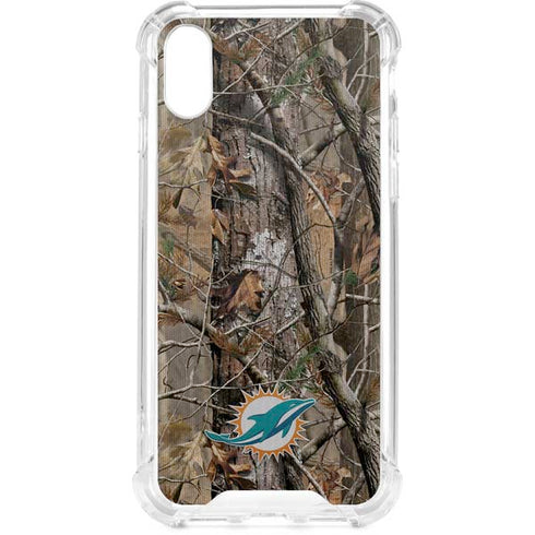 NFL Miami Dolphins Realtree AP Camo iPhone XS Clear Case