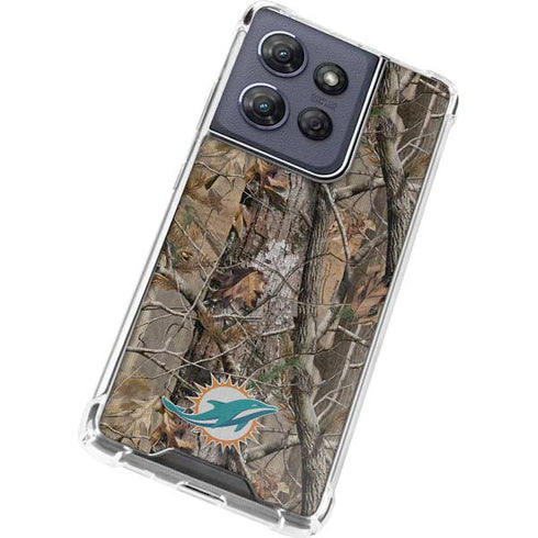 NFL Miami Dolphins Realtree AP Camo Moto G 5G (2025) Clear Case