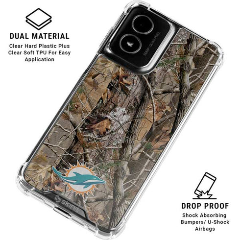 NFL Miami Dolphins Realtree AP Camo Moto G Power 5G (2024) Clear Case