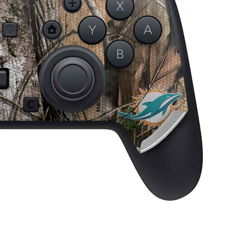 NFL Miami Dolphins Realtree AP Camo Nintendo Switch 2 (2025) Pro Controller Skin