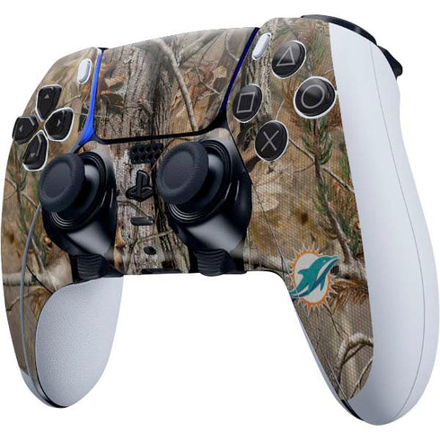 NFL Miami Dolphins Realtree AP Camo PS5 DualSense Edge Pro Controller Skin