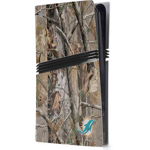 NFL Miami Dolphins Realtree AP Camo PS5 Pro Console Skin