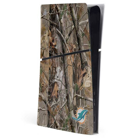 NFL Miami Dolphins Realtree AP Camo PS5 Slim Digital Edition Console Skin