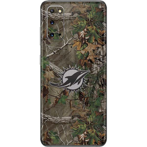 NFL Miami Dolphins Realtree Xtra Green Camo Galaxy S20 Skin