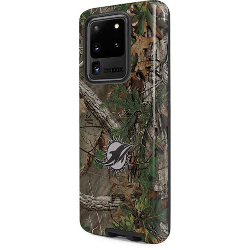 NFL Miami Dolphins Realtree Xtra Green Camo Galaxy S20 Ultra 5G Pro Case